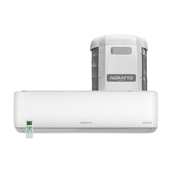 Imagem de Ar Condicionado Split Agratto Hi Wall Liv Top Inverter 24.000 BTU/h Frio Monofásico Branco LCST24F-02I - 220V