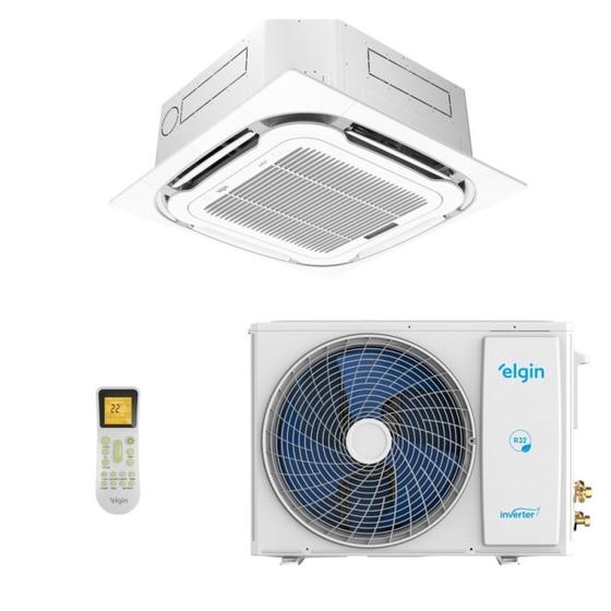 Imagem de Ar-Condicionado Split Cassete 4 Vias Inverter Plus R-32 Elgin 18.000 BTUs Só Frio 220V Monofásico