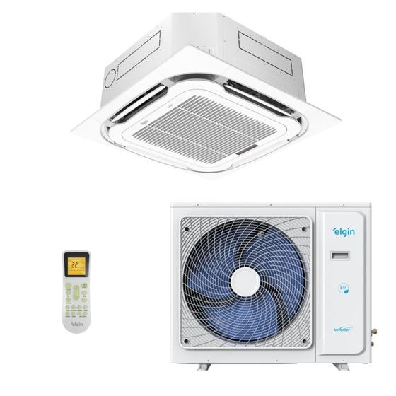 Imagem de Ar-Condicionado Split Cassete 4 Vias Inverter Plus R-32 Elgin 48.000 BTUs Só Frio 220V Monofásico