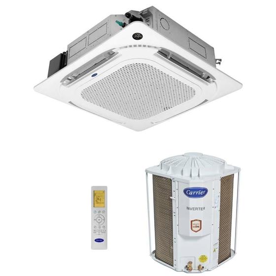 Ar Condicionado Split Cassete Carrier 4 Vias 28000 BTUS Frio Inverter 220V 38TVCD28515MC Menor preço em Ar Condicionado Split Cassete Carrier 4 Vias 28000 BTUS Frio Inverter 220V 38TVCD28515MC