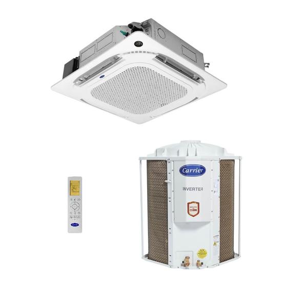 Ar Condicionado Split Cassete Inverter 4 Vias Carrier Connect 60000 BTUS Frio 40KVQD60C5 - 220V Menor preço em Ar Condicionado Split Cassete Inverter 4 Vias Carrier Connect 60000 BTUS Frio 40KVQD60C5 - 220V