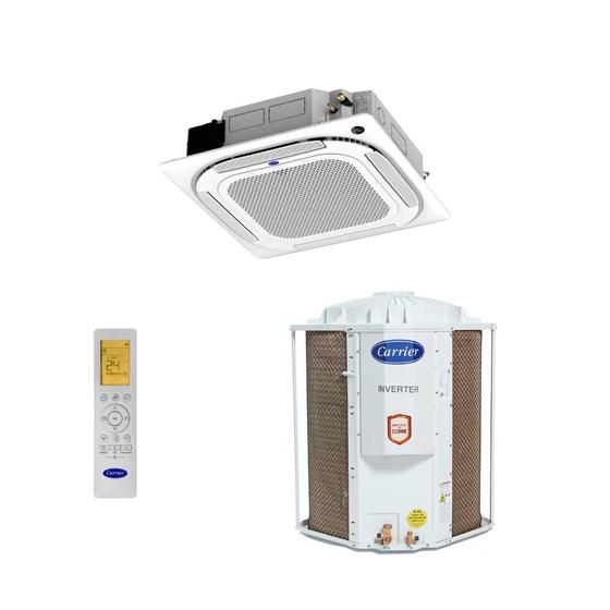 Imagem de Ar Condicionado Split Cassete Inverter Carrier Connect 4 Vias 36000 BTUs Quente/Frio 40KVQD36C5 - 220V