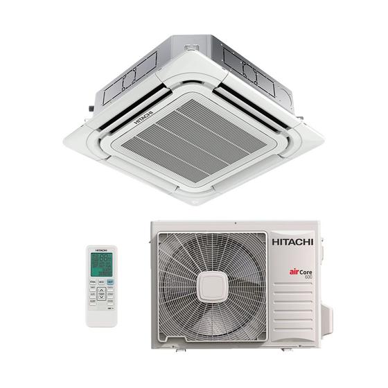 Imagem de Ar Condicionado Split Cassete Inverter R-32 Hitachi Aircore 600 24000 Btus Quente/Frio 220V Monofásico RCI24B3IV