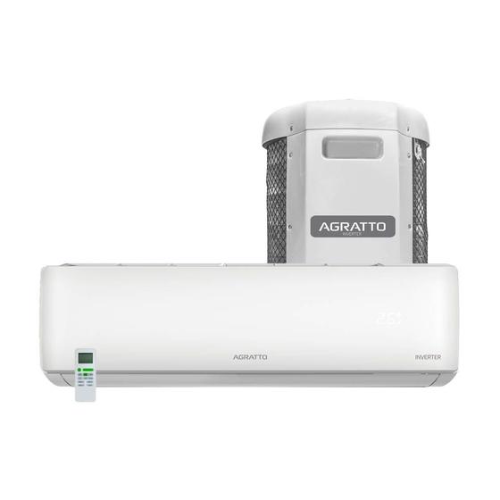 Ar Condicionado Split Hi Wall Inverter Agratto Liv Top 24000 BTU/h Quente e Frio LCS24QF-02I 220 Volts Imagem de Ar Condicionado Split Hi Wall Inverter Agratto Liv Top 24000 BTU/h Quente e Frio LCS24QF-02I 220 Volts