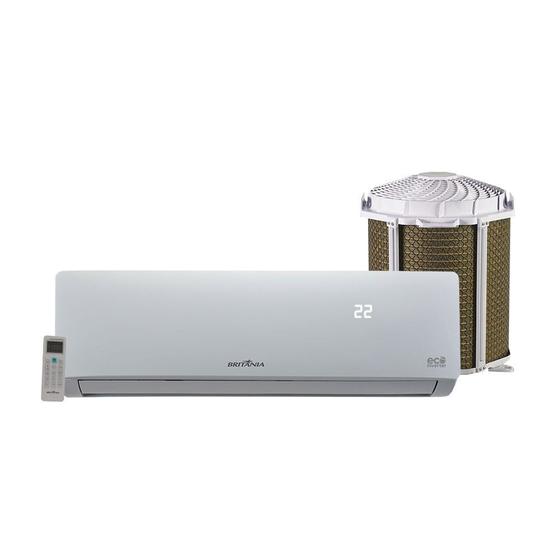Ar Condicionado Split Hi Wall Inverter Britânia Eco 12000 BTU/h Quente e Frio BAC12000ITQFM9W 220 Volts Menor preço em Ar Condicionado Split Hi Wall Inverter Britânia Eco 12000 BTU/h Quente e Frio BAC12000ITQFM9W 220 Volts