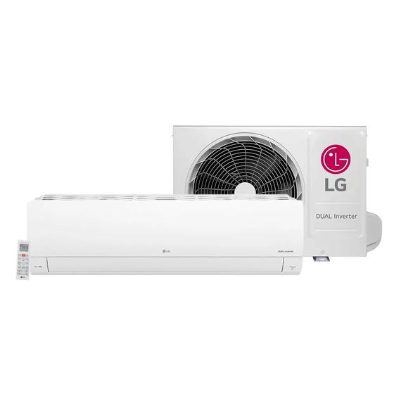 Ar Condicionado Split Hi Wall Inverter LG Dual Compact +IA R-32 18000 BTU/h Frio S3NQ18KLQAL.EB2GAM1- 220 Volts Menor preço em Ar Condicionado Split Hi Wall Inverter LG Dual Compact +IA R-32 18000 BTU/h Frio S3NQ18KLQAL.EB2GAM1- 220 Volts