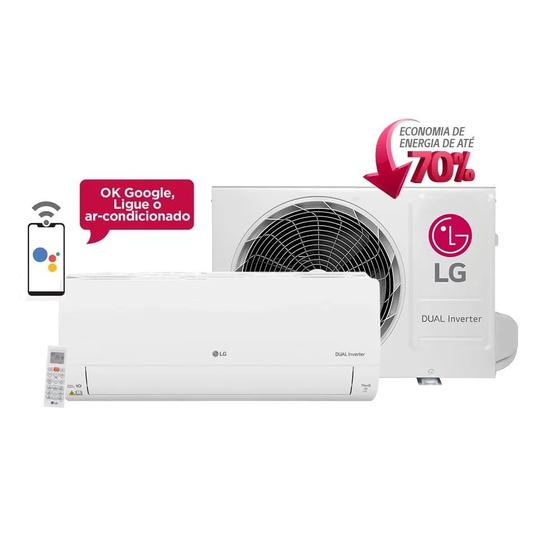 Imagem de Ar Condicionado Split Hi Wall Inverter LG Dual Voice 9000 BTU/h Frio S4NQ09AA31A.EB2GAMZ  220 Volts