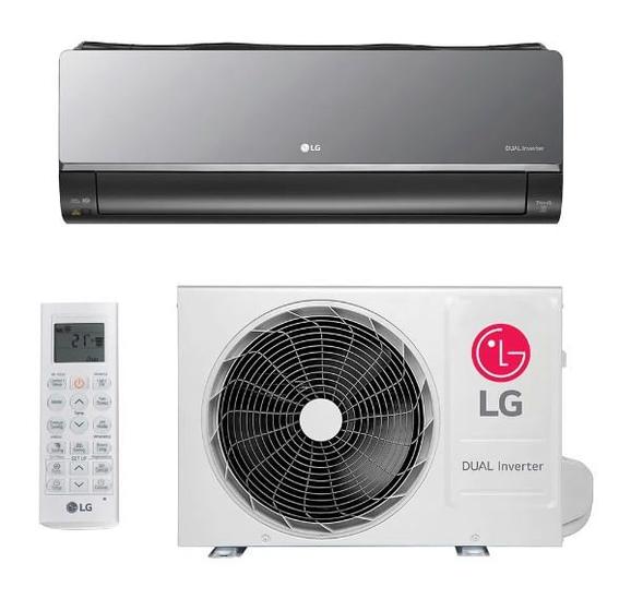 Imagem de Ar Condicionado Split Hi Wall Inverter LG Dual Voice Artcool 18.000 Btus Quente e Frio 220V R-32