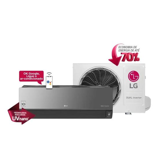 Ar Condicionado Split 12000 Btu Quente/frio Dual Artcool Uv Nano - Inverter - LG - 220v - S4-w12jarxb Ar Condicionado Split 12000 Btu Quente/frio Dual Artcool Uv Nano - Inverter - LG - 220v - S4-w12jarxb