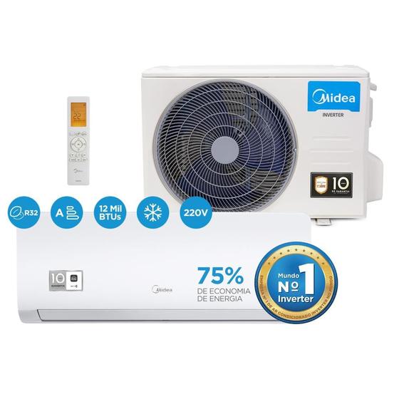 Ar Condicionado Split Hi Wall Inverter Springer Midea 12000 Btus Frio Xtreme Save Connect R32 220V Menor preço em Ar Condicionado Split Hi Wall Inverter Springer Midea 12000 Btus Frio Xtreme Save Connect R32 220V