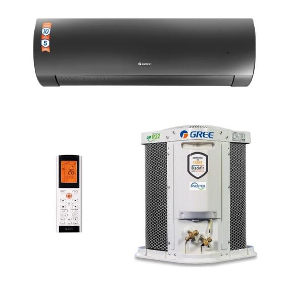 Imagem de Ar Condicionado Split HW G-Diamond Auto Inverter Wi-Fi Gree 9.000 BTUs Quente/Frio 220V