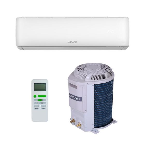 Imagem de Ar Condicionado Split HW On Off R-32 Agratto One Top 12000 Btus Frio 220V Monofásico ACST12FI-02
