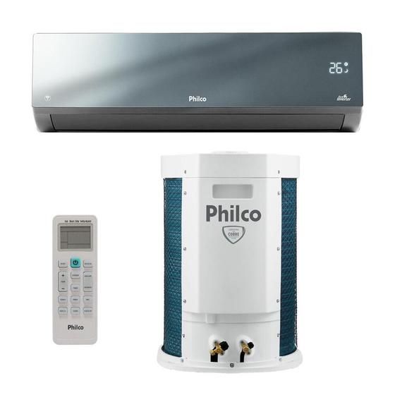 Imagem de Ar-Condicionado Split Inverter 18000 BTUs Philco Eco Espelhado Quente e Frio PAC18000IQFM15E 220V