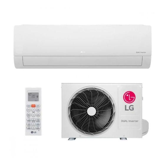 Imagem de Ar Condicionado Split Inverter LG Hi Wall DUAL Compact +AI 18000 BTUs Frio S3-Q18KLQAL - 220V