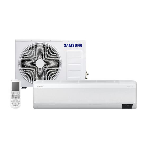 Imagem de Ar-condicionado Split Inverter Samsung WindFree Connect Sem Vento 18.000 BTUs Quente e Frio AR18BSEAAWKNAZ 220V