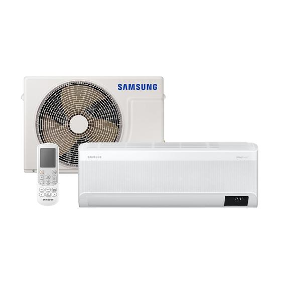 Imagem de Ar-condicionado Split Inverter Samsung WindFree Connect Sem Vento 9.000 BTUs Quente e Frio AR09BSEAAWKNAZ 220V