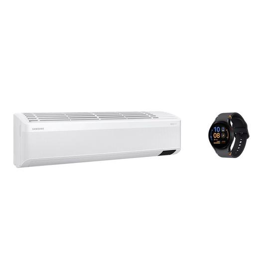 Imagem de Ar Condicionado Split Inverter Samsung WindFree Connect Sem Vento Frio 18.000 BTUs 220V e Galaxy Watch FE 40mm BT