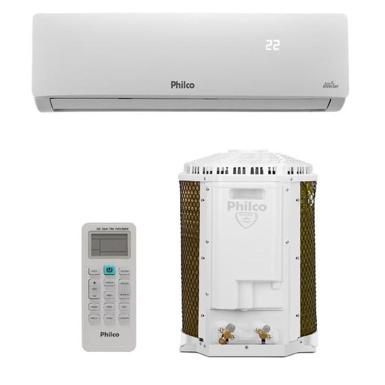 Ar Condicionado Split Philco Hi Wall Inverter 9.000 BTU/h Frio Monofásico Branco PAC9FC 220V Imagem de Ar Condicionado Split Philco Hi Wall Inverter 9.000 BTU/h Frio Monofásico Branco PAC9FC 220V