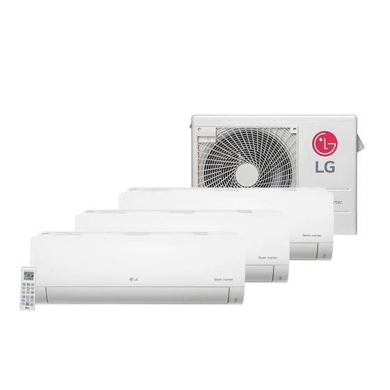 Ar Condicionado Tri Split Inverter LG 3x12.000 BTU/h Quente e Frio Monofásico A3UW24GFA3.AWGZBRZ - 220 Volts Menor preço em Ar Condicionado Tri Split Inverter LG 3x12.000 BTU/h Quente e Frio Monofásico A3UW24GFA3.AWGZBRZ - 220 Volts