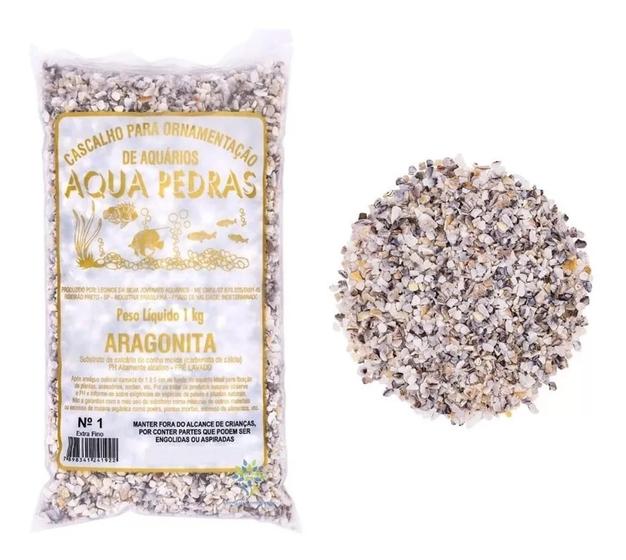 Aragonita Calcário De Concha Moida N 1 1kg - Aqua Pedras Imagem de Aragonita Calcário De Concha Moida N 1 1kg