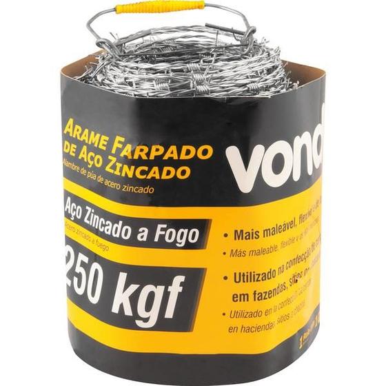 Imagem de Arame Farpado 250Kgf 100 metros - Vonder