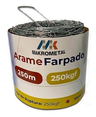 Arame Farpado 250m - MAKROMETAL Menor preço em Arame Farpado 250m - MAKROMETAL