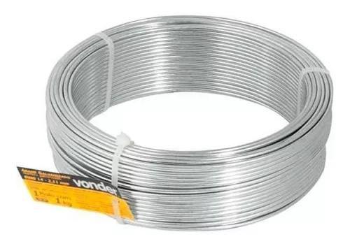 Imagem de Arame Galvanizado Comercial 14 Bwg 2,11mm Liso 1Kg