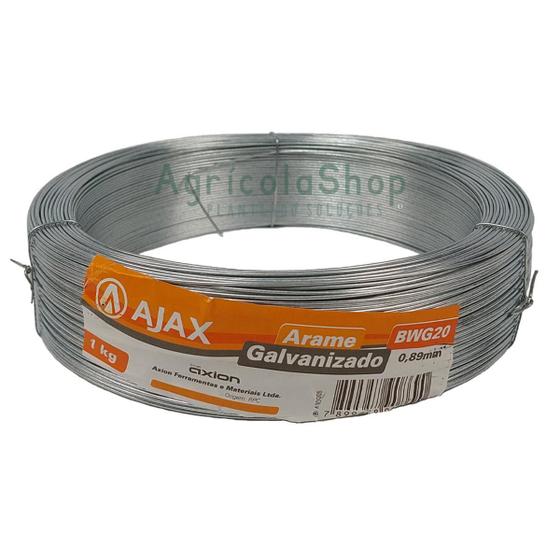 Arame Galvanizado Liso Bwg 20 0,89Mm Rolo 1Kg 204 Metros - Ajax - Arame ...