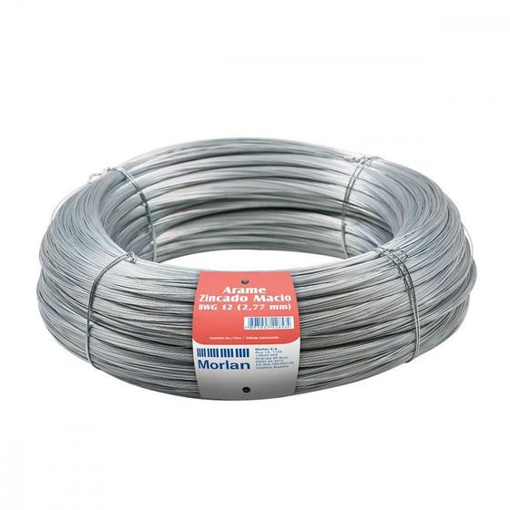 Imagem de Arame Galvanizado Morlan Numero 12 2,77Mm Kg  1022