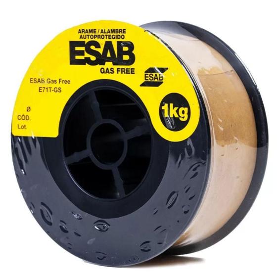 Imagem de Arame Mig Esab Gas Free 1,00Mm (E71T-Gs) - Bob 1Kg