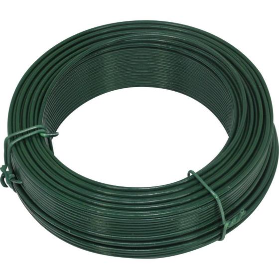 Imagem de Arame Tela Revestido Pvc 1Kg Verde Bwg14 2,11Mm Tradestar