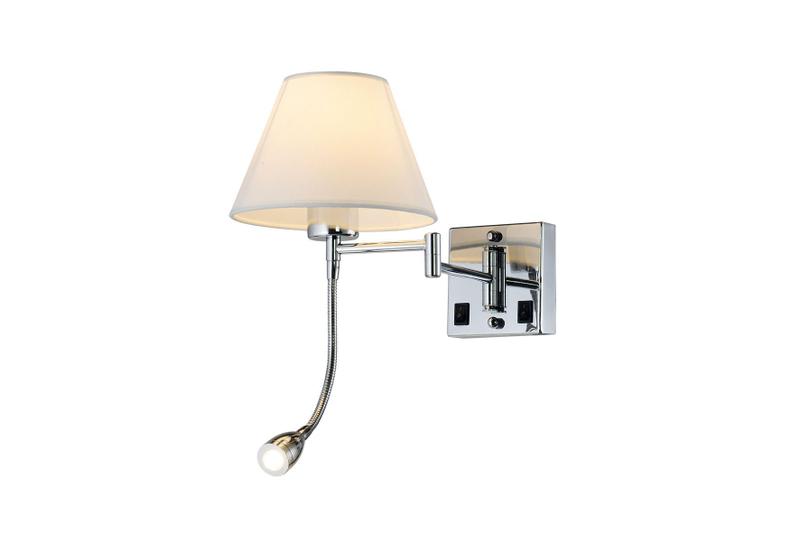 Arandela Articulável Com Chave On/Off Para Quarto Cabeceira de Cama Painel Leitura Menor preço em Arandela Articulável Com Chave On/Off Para Quarto Cabeceira de Cama Painel Leitura