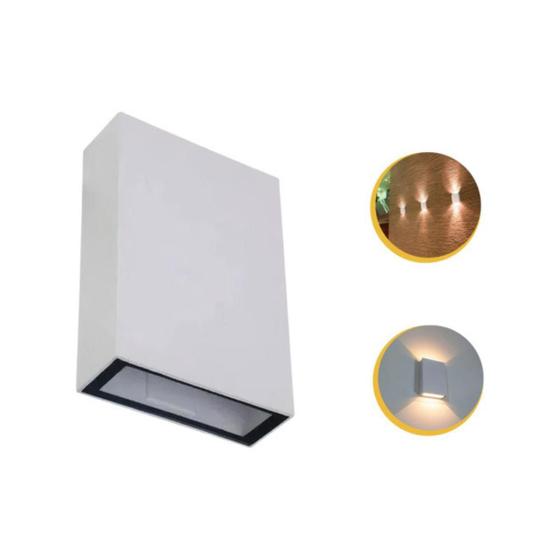 Imagem de Arandela Blindada Efeito 2 Fachos Duplo Led 4w 3000k