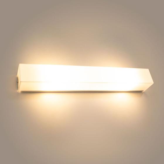 Imagem de Arandela camarim 60cm para 2 lâmpadas E27 ideal para banheiro - Quadrada ST463