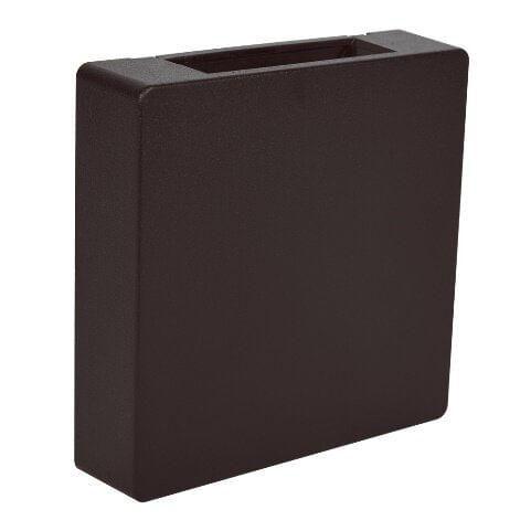 Arandela Clean em LED Quadrada 3W 3000K Bivolt c/ 2 Fachos Marrom Pamplona Menor preço em Arandela Clean em LED Quadrada 3W 3000K Bivolt c/ 2 Fachos Marrom Pamplona