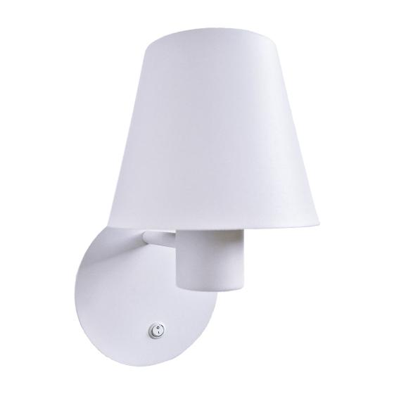 Imagem de Arandela Com Interruptor Carlotta 4078 Cor Branco Texturizado E27