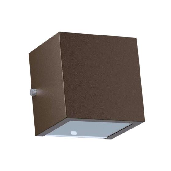 Imagem de Arandela Cubo G 10X10X12cm Bivolt G9 Sem Lâmpada Interna Externa Muro Parede - 112