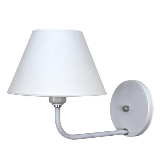 Arandela De Cabeceira 90º Americana Cúpula Plástico Branco Menor preço em Arandela De Cabeceira 90º Americana Cúpula Plástico Branco