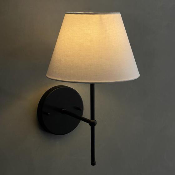 Imagem de Arandela De Parede Clássica Interna Alumínio Com Cúpula Ref 19 Iluminação de Casa, sala, Corredor, lavabo, Quarto e cabeceira cama