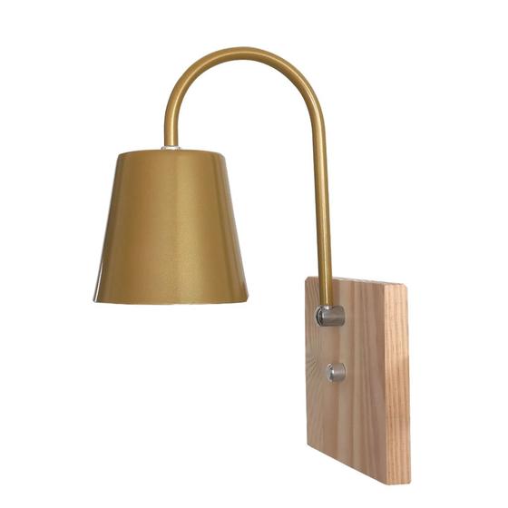 Imagem de Arandela De Parede Colonial Vintage Baldinho Estilo J Canopla Pinus - Soquete E-27  ABF Luminárias