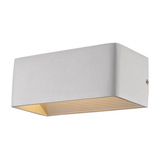 Arandela Led Bivolt 30000H Aluminio E Acrilico Branco Fosco Gaya