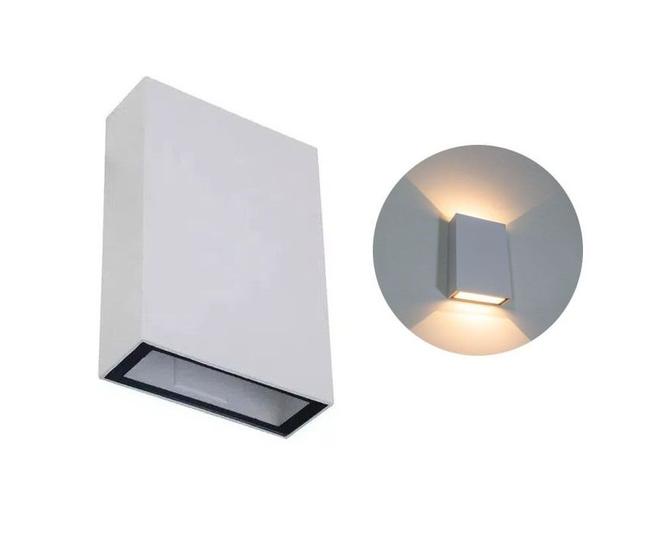 Arandela Led blindada efeito 2 faixos 4W 3000K branca Elgin Luminária