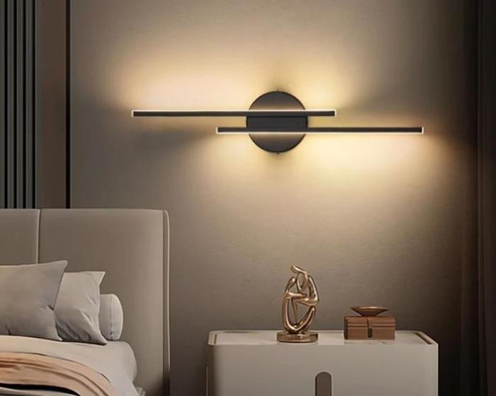 Imagem de Arandela Linear Slim Moderna em Perfil de Alumínio e Acrílico Para Fita LED