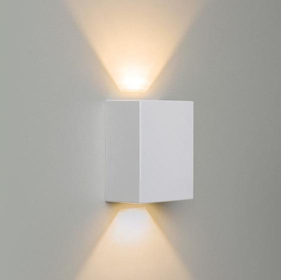 Imagem de Arandela Luminária 2 Fachos p/ Ambiente Externo/Interno C/ Lâmpada G9 Branco Quente 220v