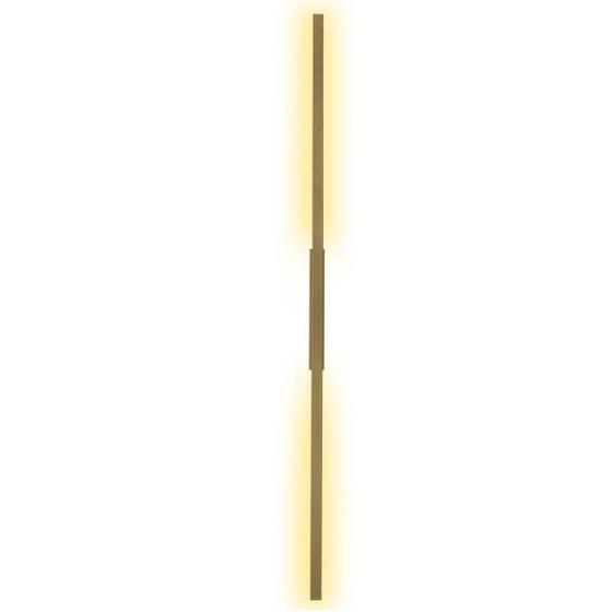 Arandela Luminaria Abajur Linear Moderna Dourada 1m 10W 3.000K Interna Com Led Menor preço em Arandela Luminaria Abajur Linear Moderna Dourada 1m 10W 3.000K Interna Com Led