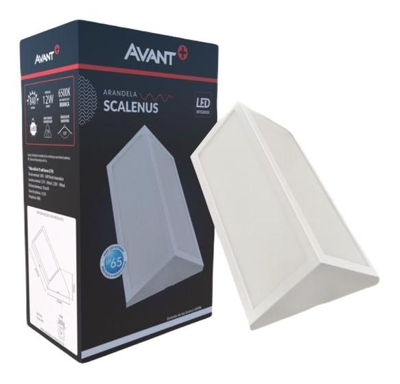 Arandela Luminária Externa De Parede Led Scalenus 12w IP65 AVANT