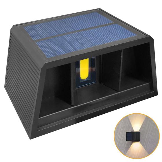 Imagem de Arandela Luminária Luz Led Solar Sensor Direcionável 2 Focos