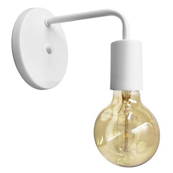 Arandela Luminária Parede Moderna Sala Cama Cabeceira Branca Menor preço em Arandela Luminária Parede Moderna Sala Cama Cabeceira Branca