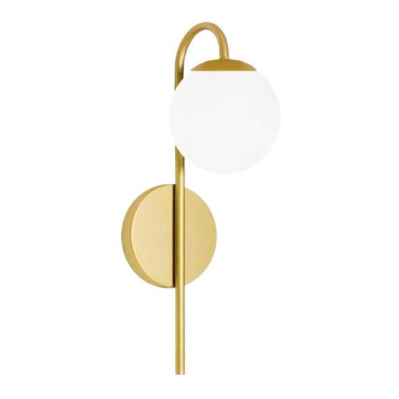 Arandela Luminária Parede Quarto Sala Moderna Luxo Dourado Menor preço em Arandela Luminária Parede Quarto Sala Moderna Luxo Dourado