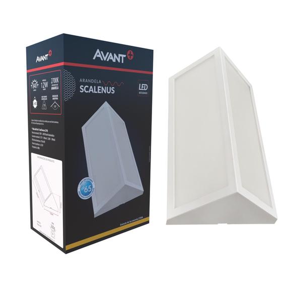 Imagem de Arandela Parede Externa 12W Scalenus Branco Quente 2700K